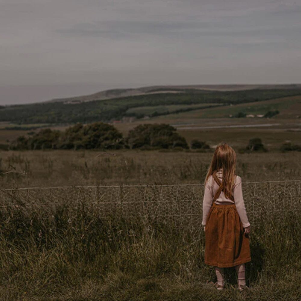 The Corduroy Pinafore - Rust