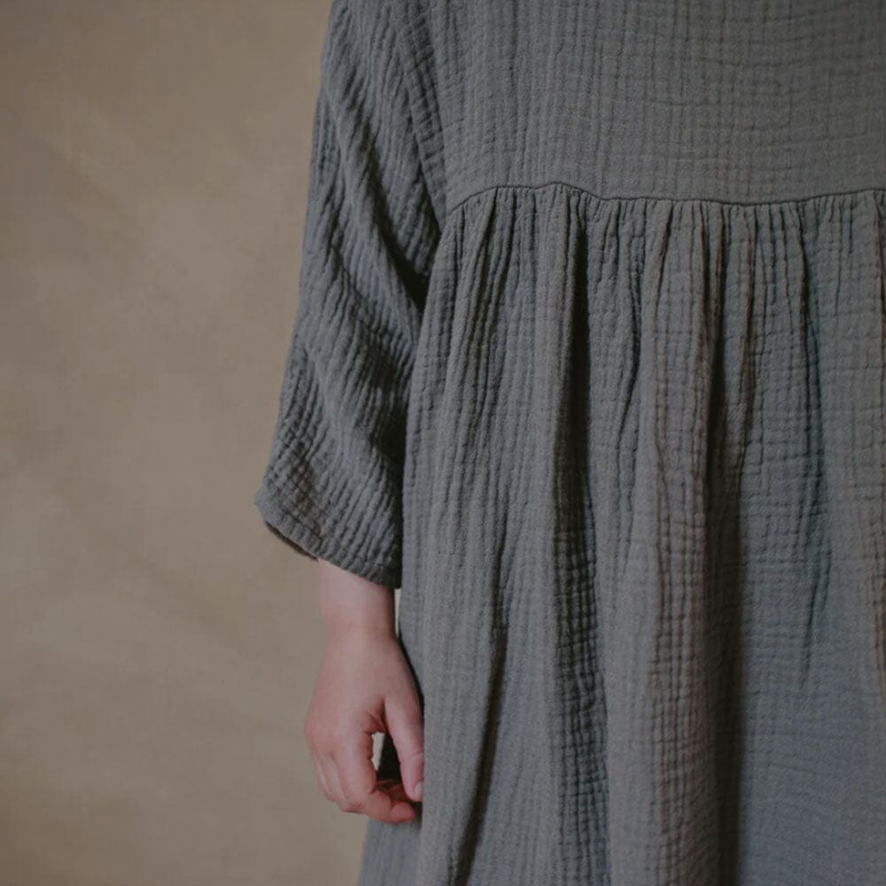 The Muslin Dress - Lead Gray - FINAL SALE