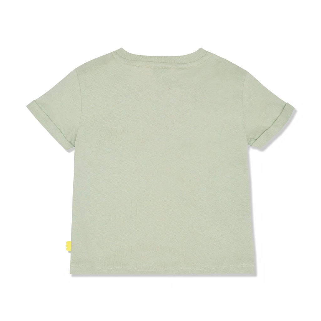 MC Light Sage Kid T-Shirt - Light Sage/neon