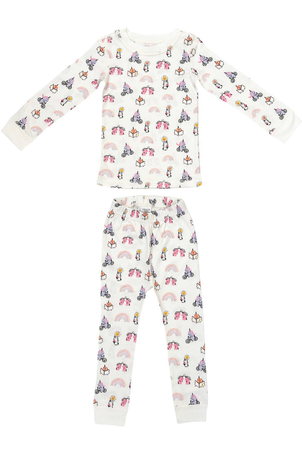 Organic Pima Cotton Unicorn Print Kids Pajamas