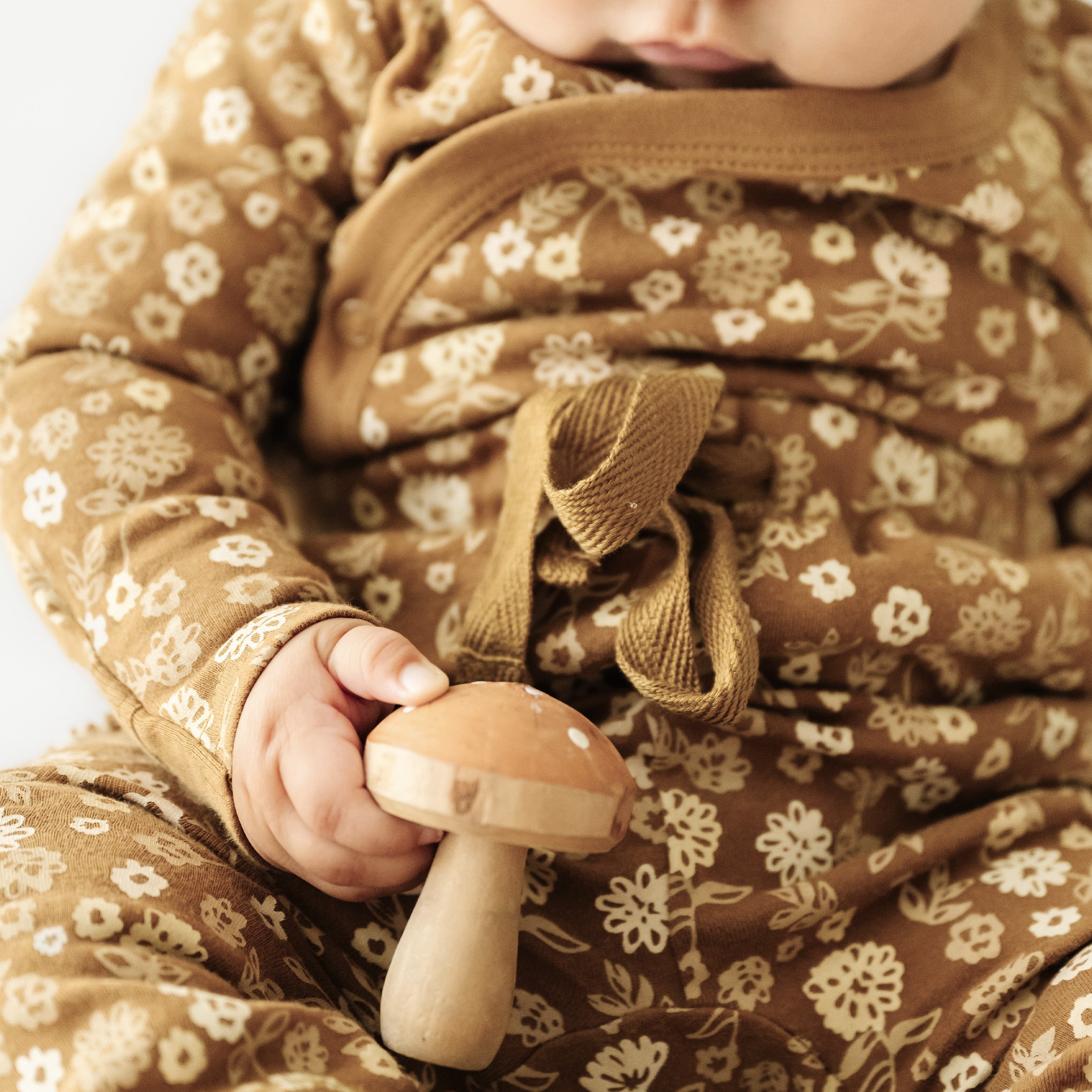 Organic Kimono Onesie & Pants Set - Wildflower