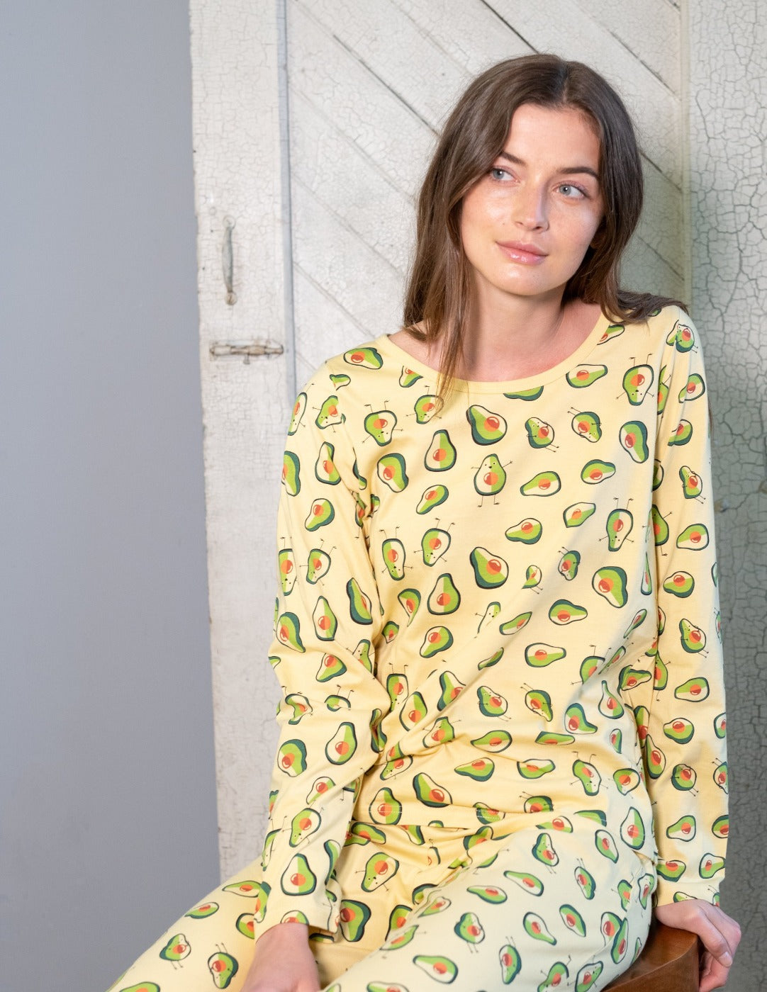 Avocado Matching Family Pajama Set