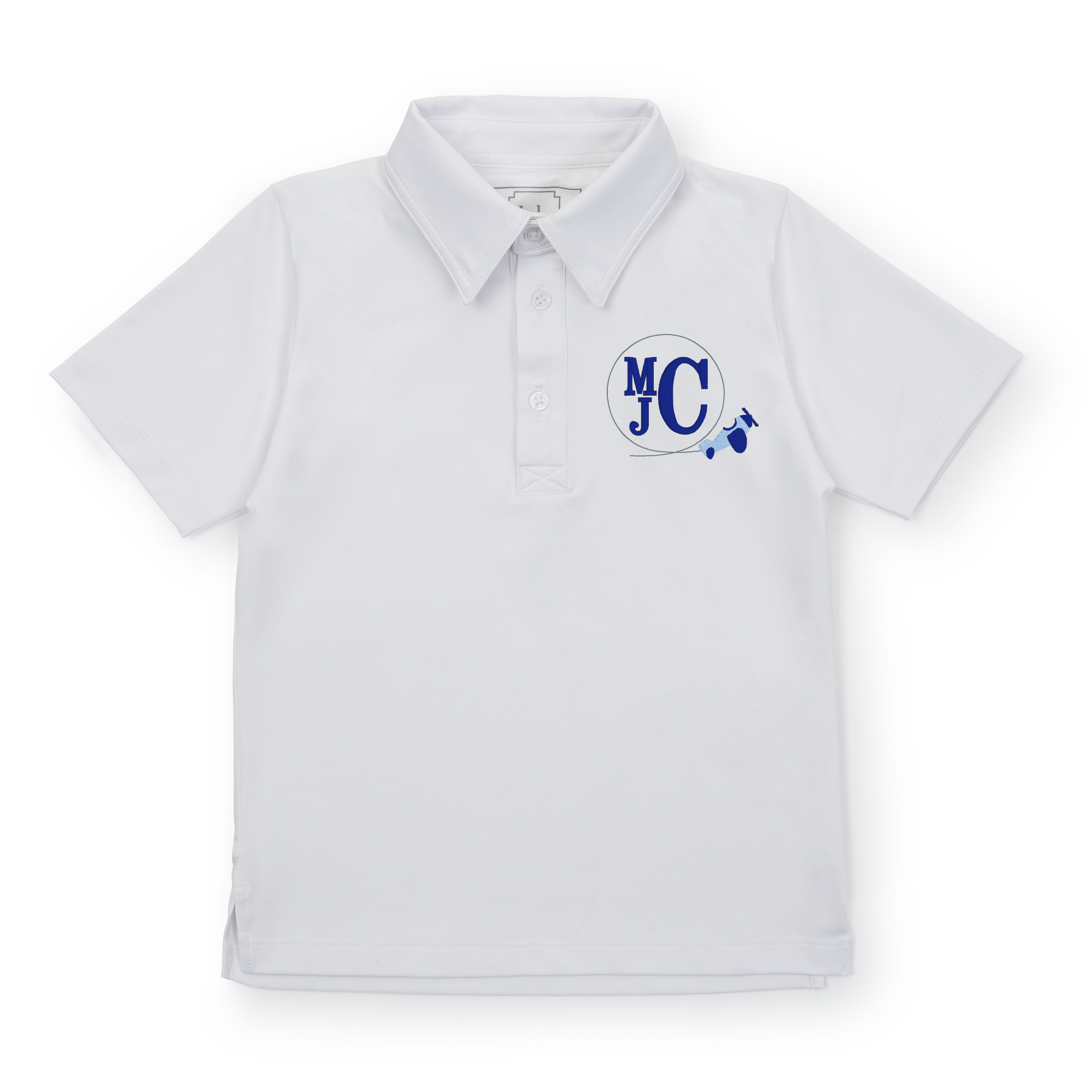 Will Boys' Golf Polo Shirt by LH Sport - White