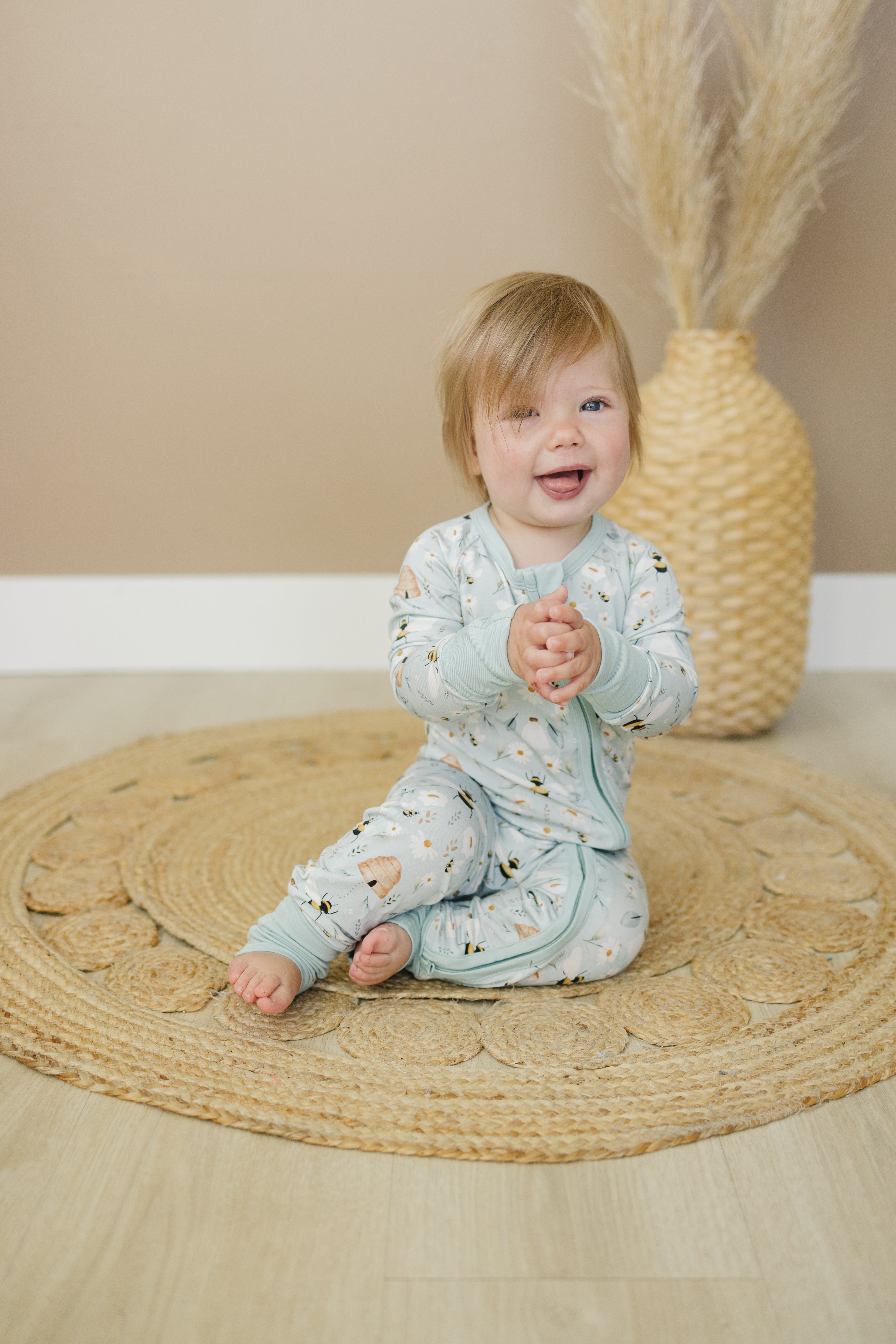 Sweet As Can Bee Bamboo Zippy Romper