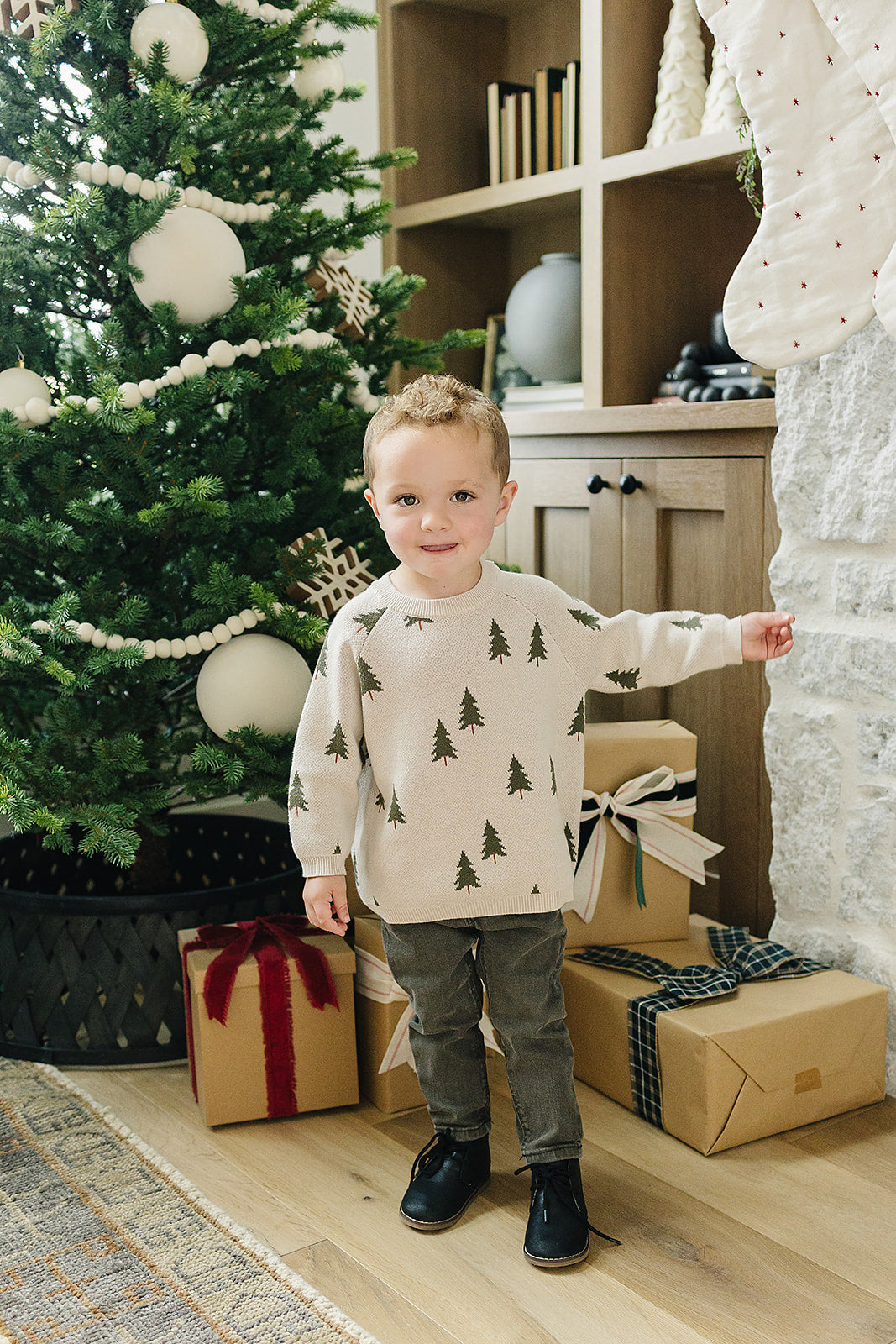 Pine Tree Knit Sweater