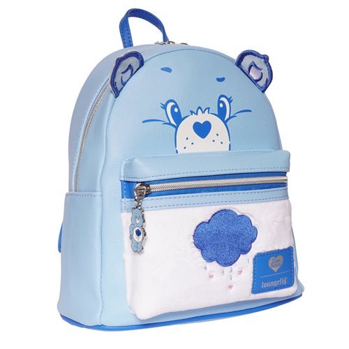 Loungefly Care Bears Grumpy Bear Flocked Mini-Backpack - Entertainment Earth Exclusive
