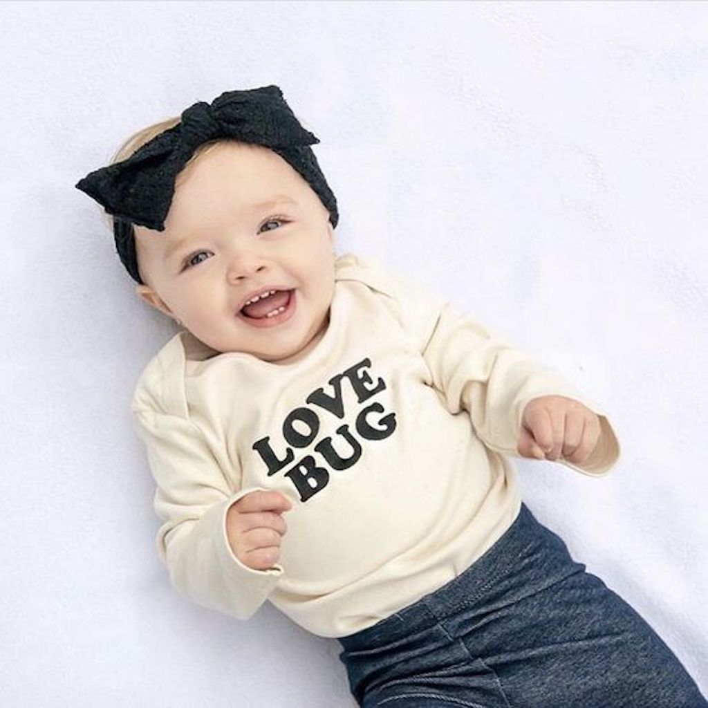 Love Bug - Long Sleeve Organic Cotton Bodysuit