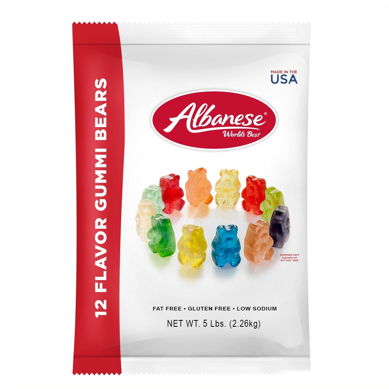 12 Flavor Gummi Bears 5 lb. Bag