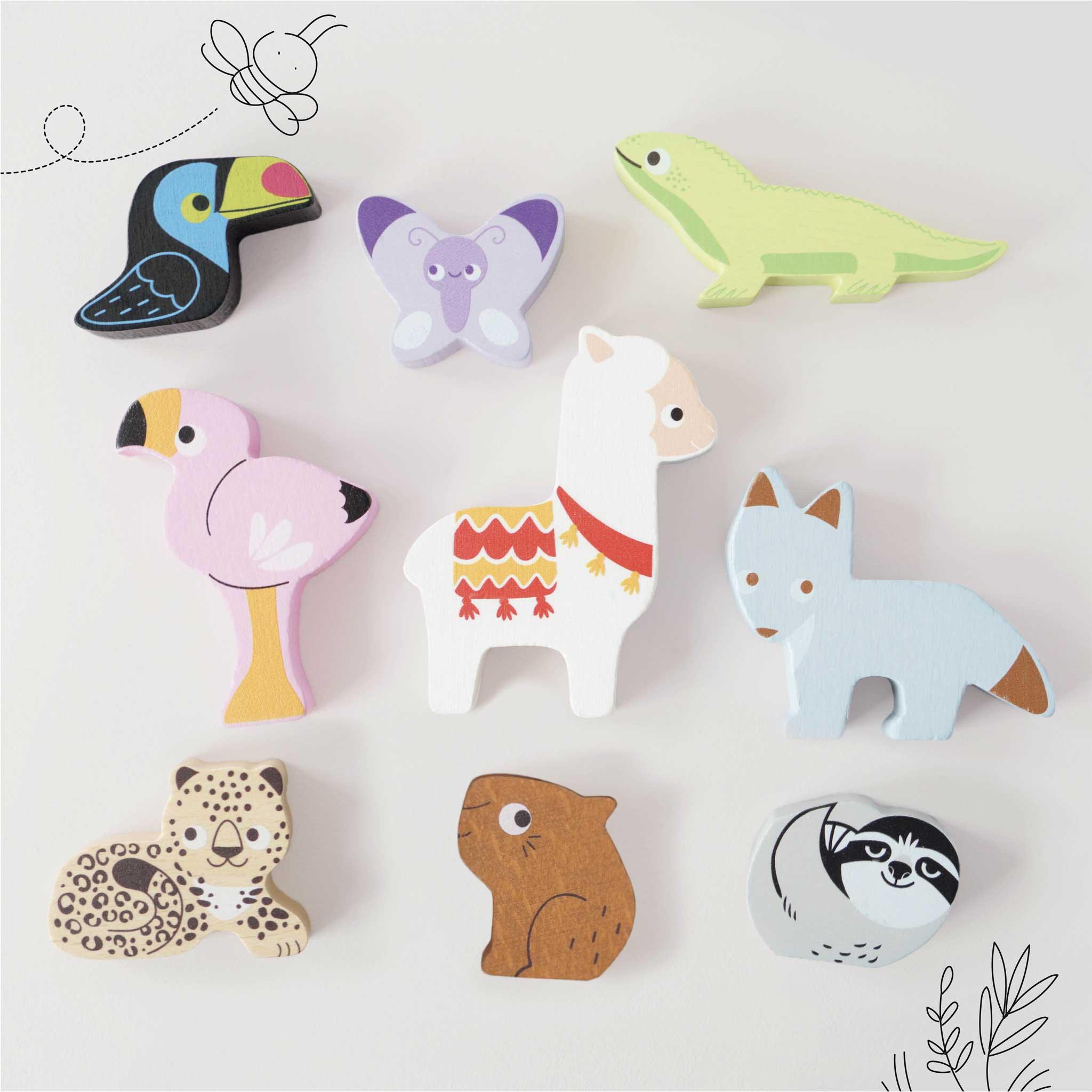 Andes Wooden Animals Stacking Toy - Why and Whale