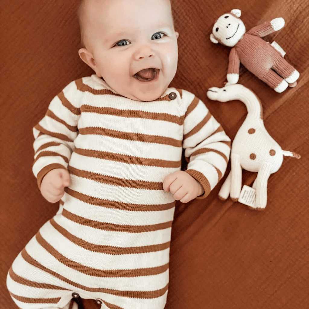 Giraffe Baby Toy - Organic Newborn Rattle