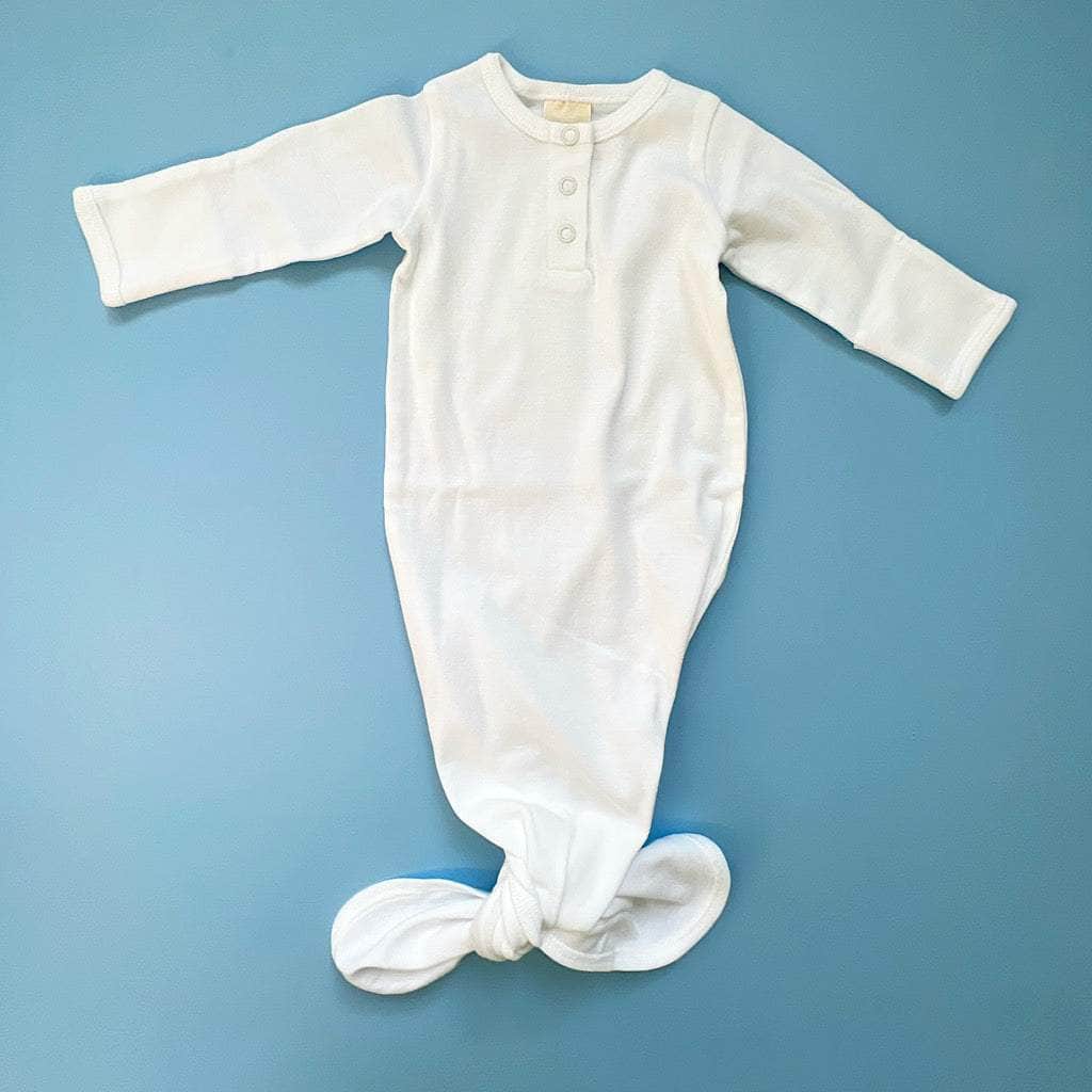 Knotted Baby Gown-Organic Cotton