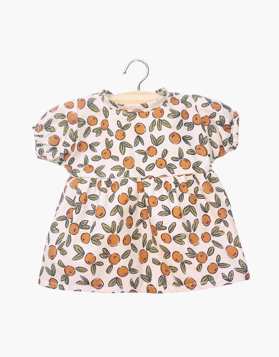 Baby Doll Dress Faustine Balloon Sleeve dress Orange Blossom - Minikane - Why and Whale