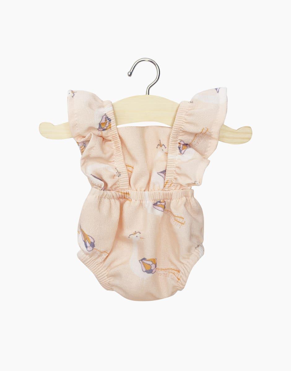 Baby Doll Lou Retro Romper, Rose Peacocks - Minikane - Why and Whale