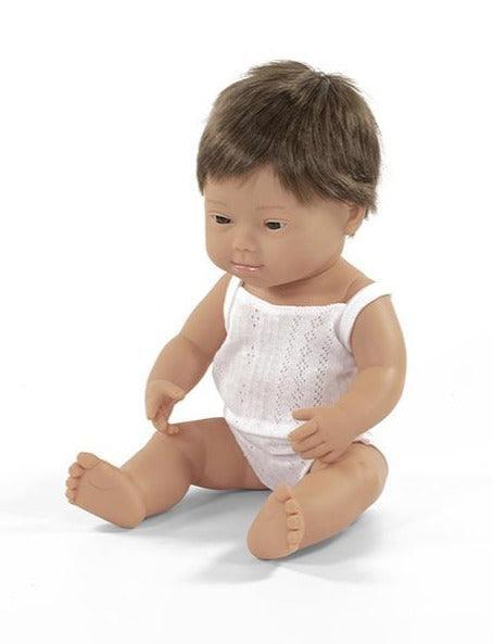 Baby Doll with Down Syndrome, White Boy 15in - Why and Whale