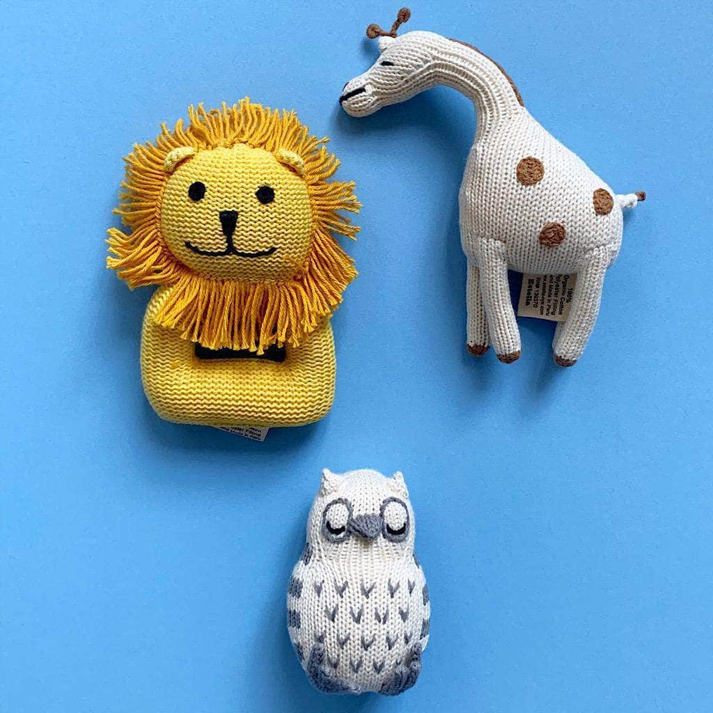 Baby Gifts, Animal Love Organic Rattle Toys Set