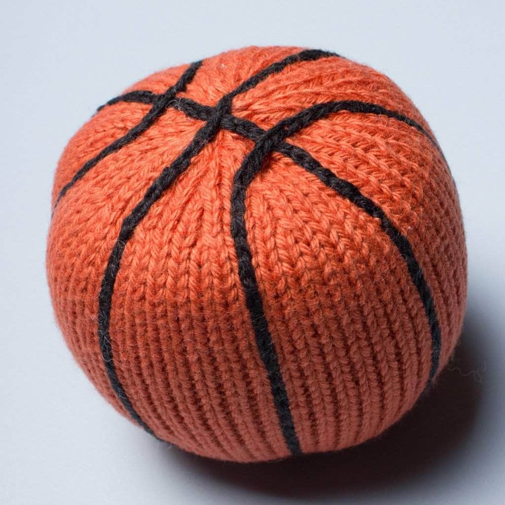 Organic Baby Ball Toy Set | Rattles - Football, Baseball, Basketball & Tennis