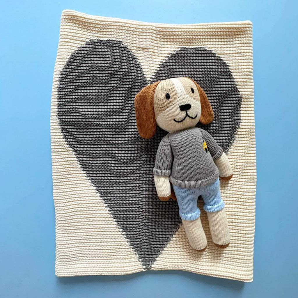 Organic NY Doll and Heart Blanket Gift Set