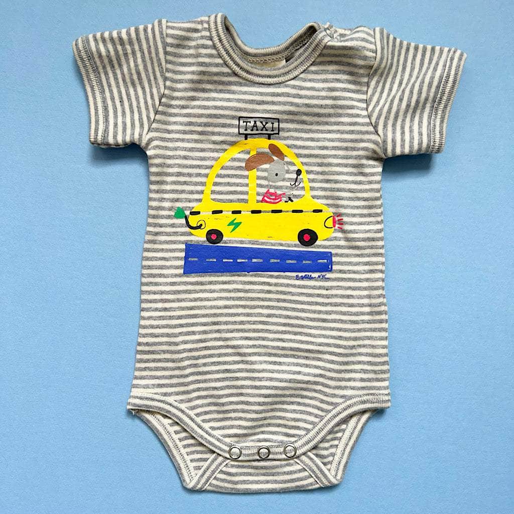 Organic Baby One-Piece - Taxi