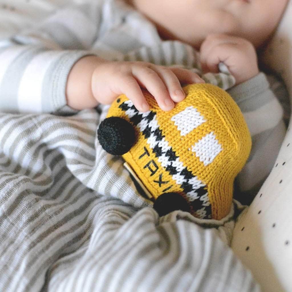 Rattle Toy Taxi for Newborn Babies | Organic