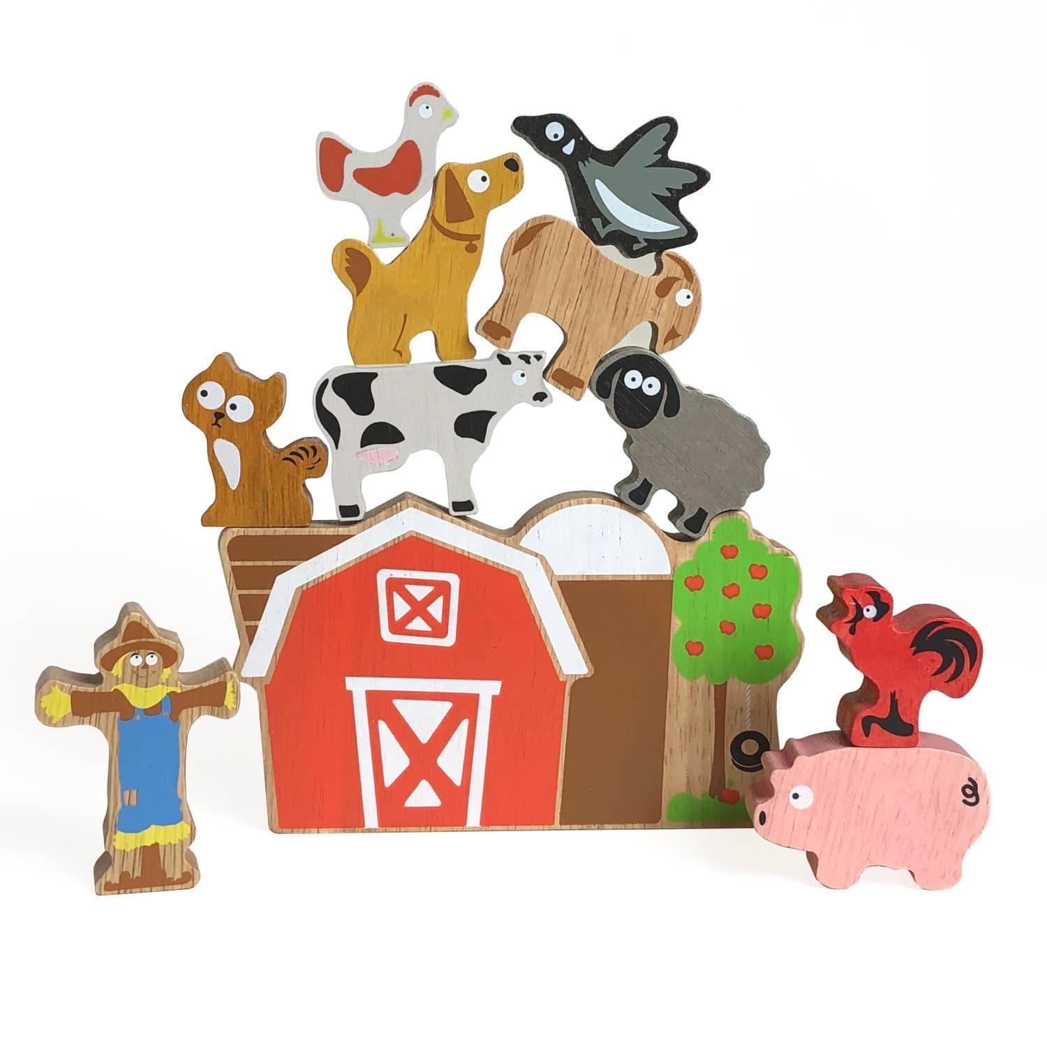 Balance Barn Game - Stacking Game & Farm Playset - Why and Whale