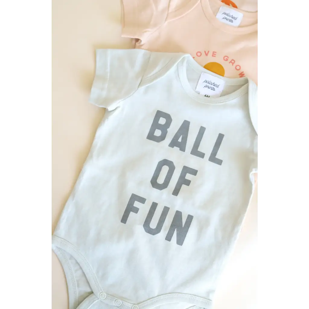 Ball of Fun Organic Cotton Baby Bodysuit