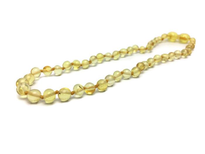 12.5 Inch Baltic Amber Bead Necklace for Babies & Toddlers
