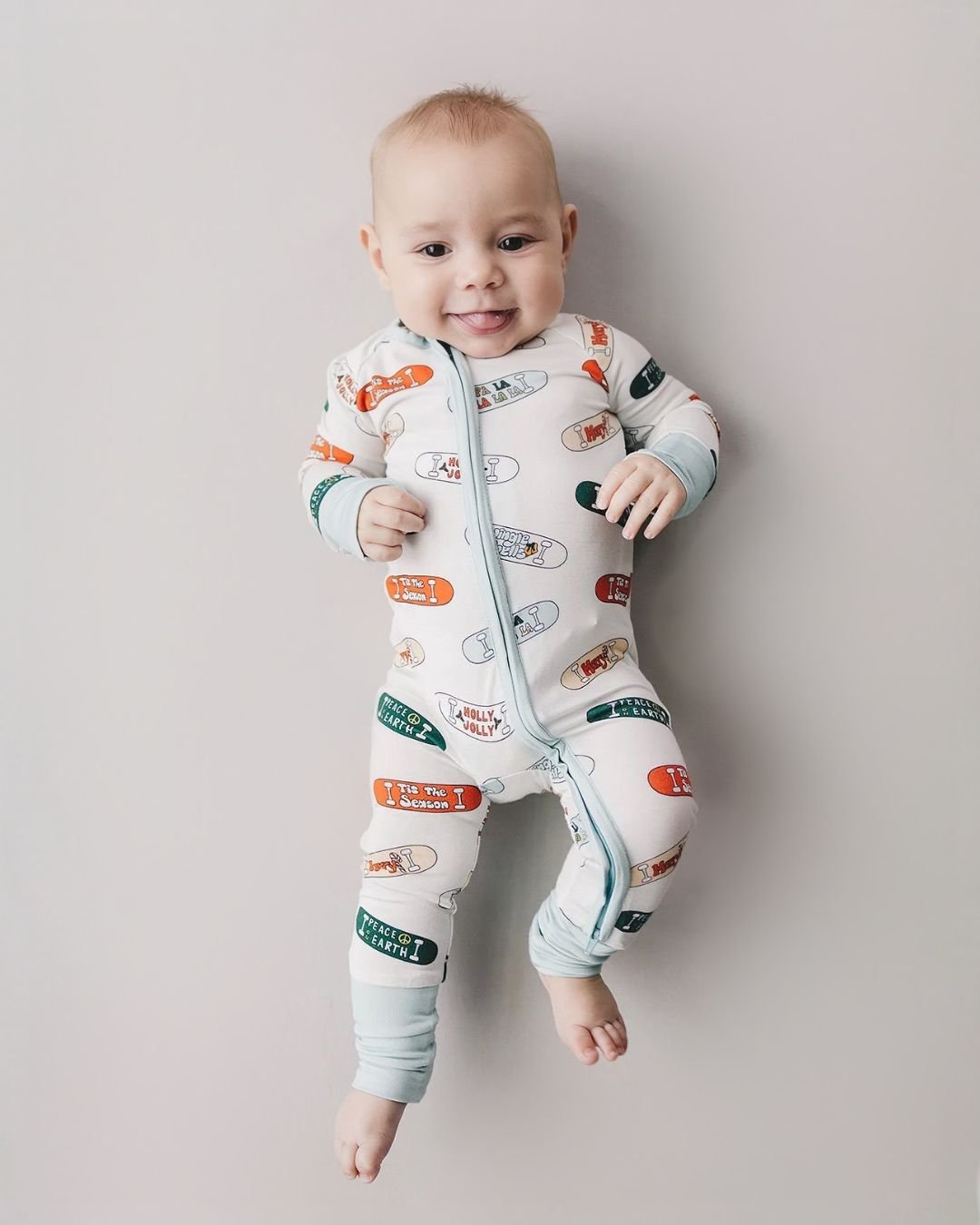 Bamboo Zip Romper | Jolly Skateboard