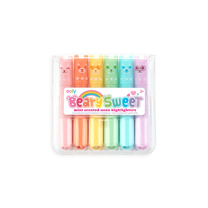 beary sweet mini scented highlighters, set of 6 - Why and Whale