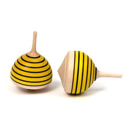 Bee Wooden Spinning Top - Why and Whale