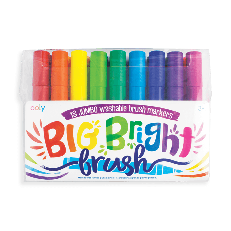 big bright brush markers - set of 18 - Why and Whale