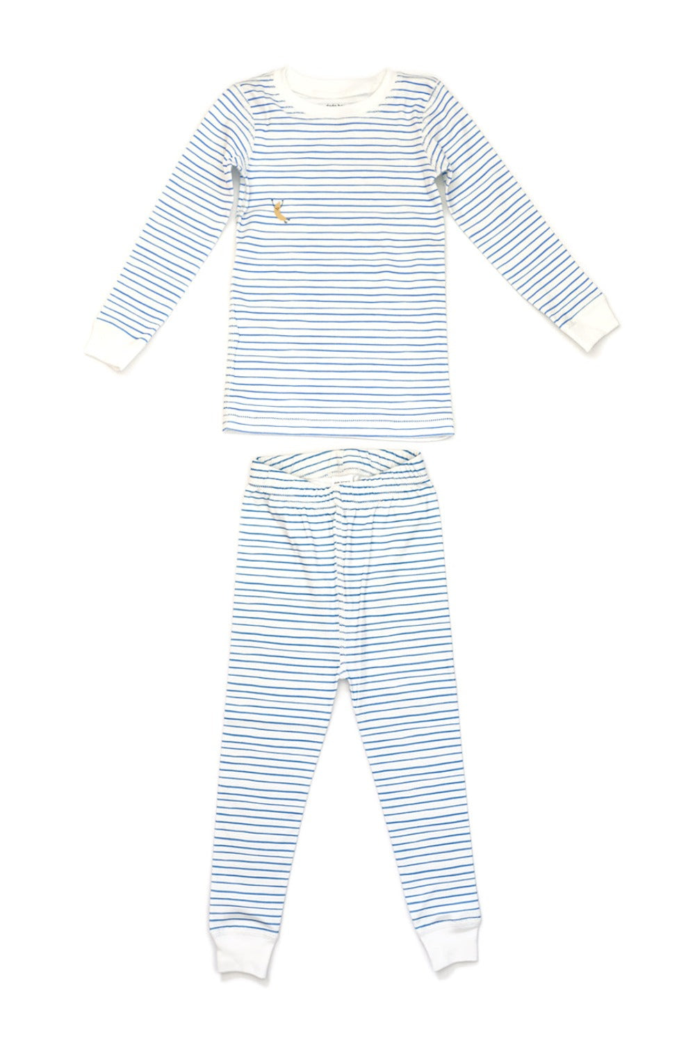 Blue Stripe Print Organic Pima Cotton Pajama