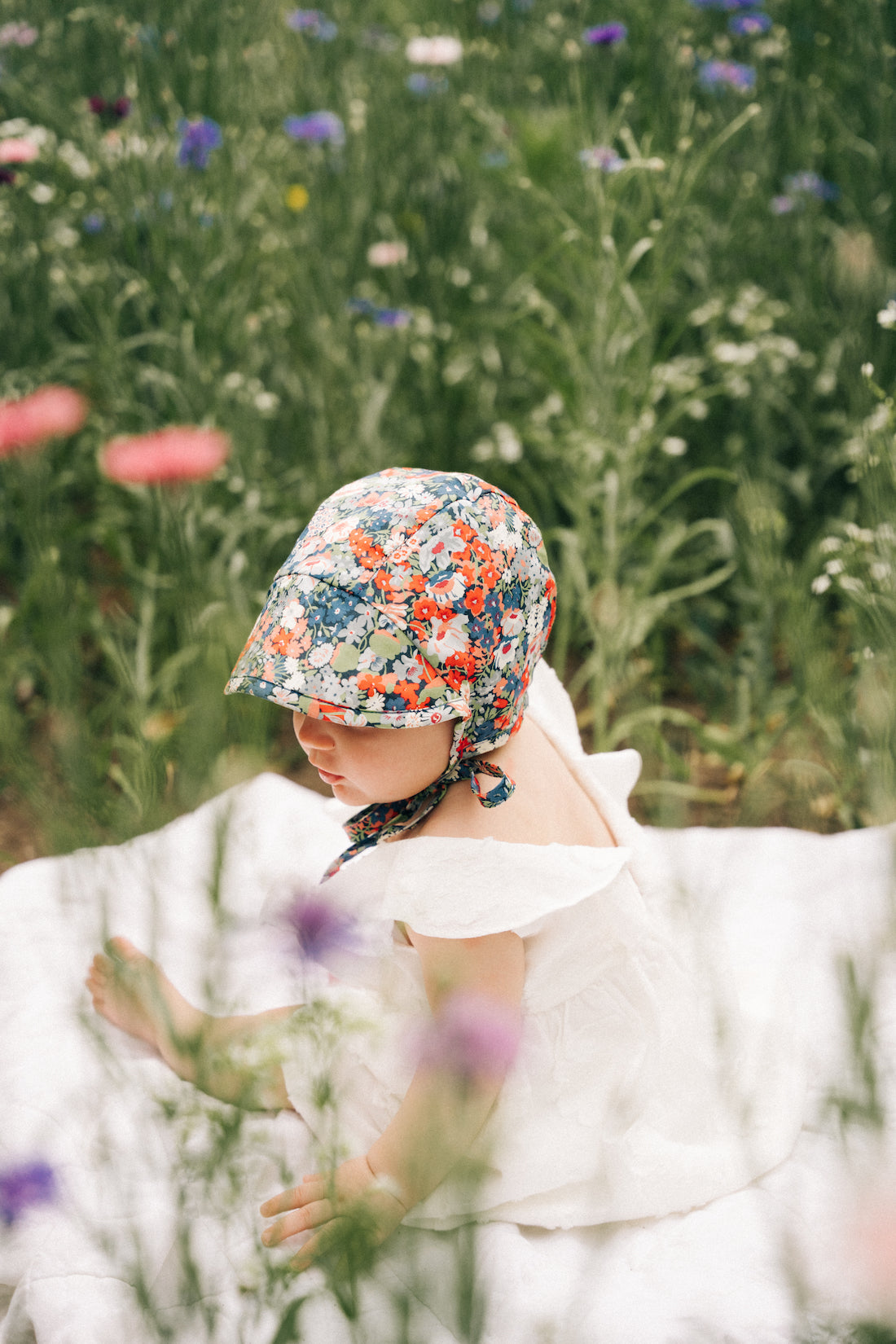 Brimmed Thorpe Bonnet Cotton-Lined Made with Liberty® Fabric