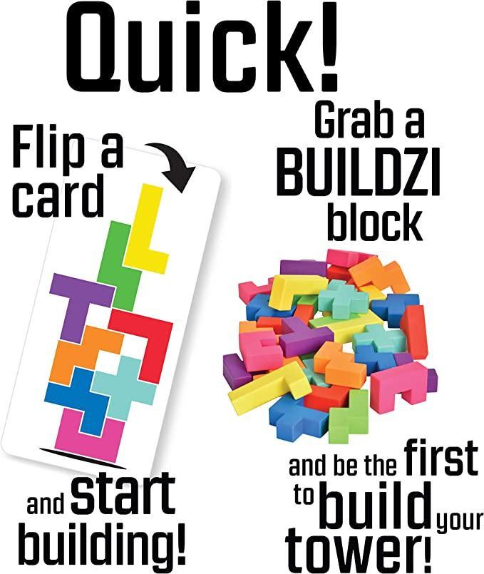 BUILDZI by TENZI - The Fast Stacking Building Block Game for The Whole Family - Why and Whale