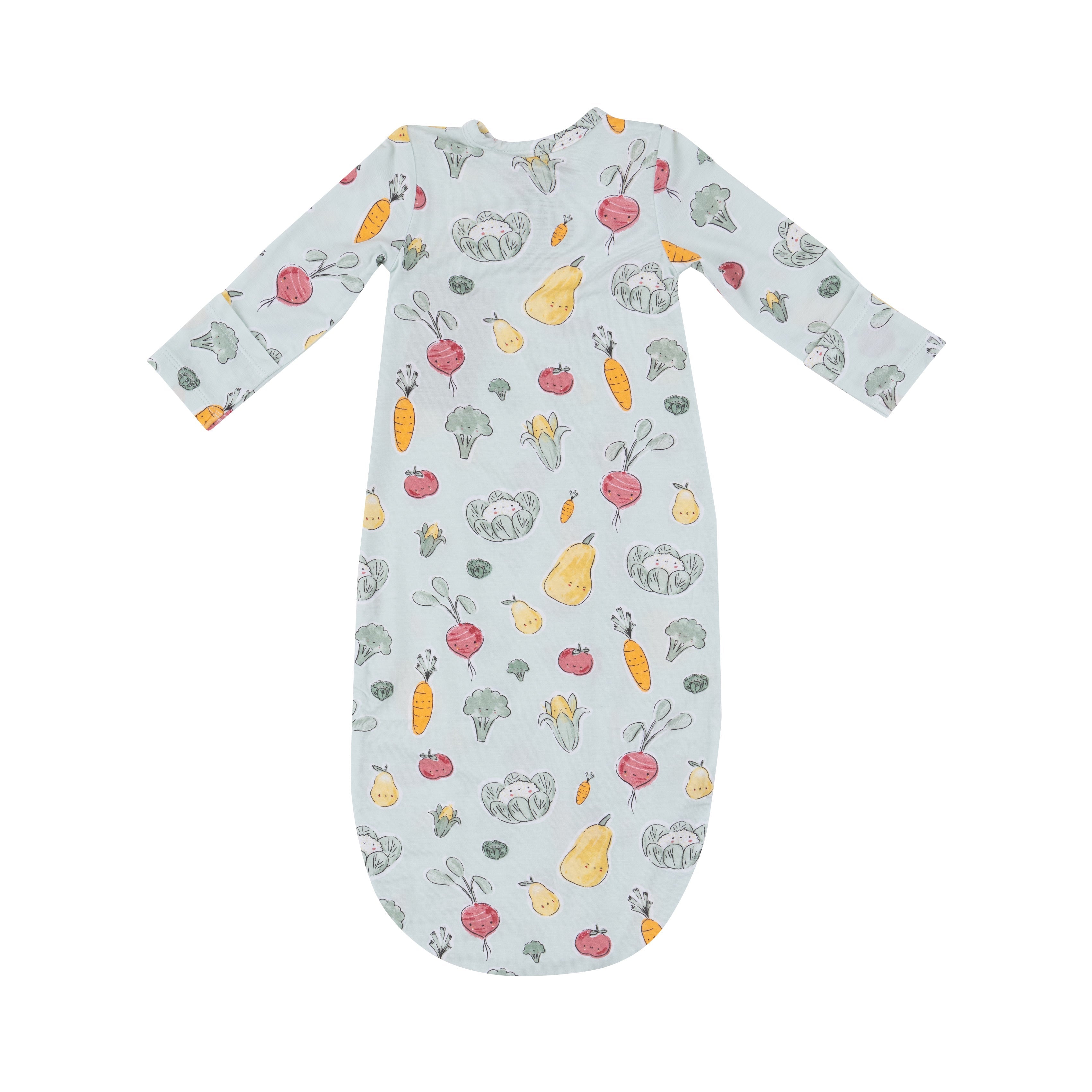 Bundle Gown - Watercolor Baby Veggies