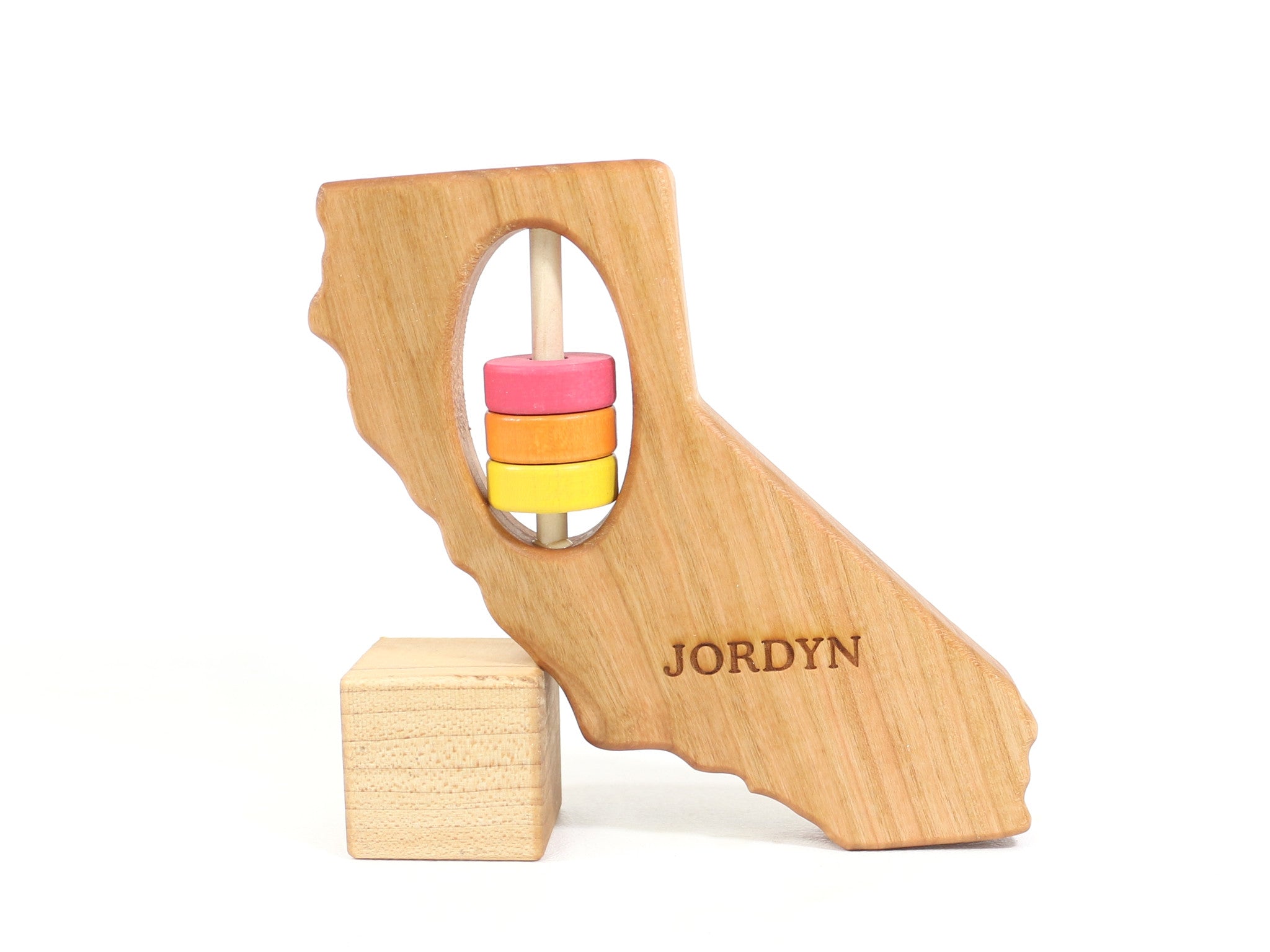California State Wooden Baby Rattle™