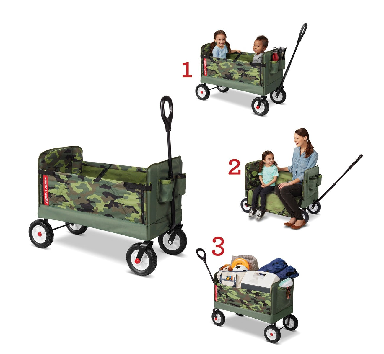 3-In-1 Off-Road EZ Fold Camo Wagon