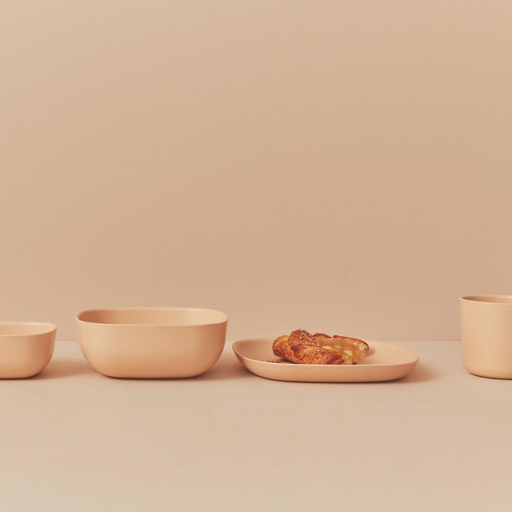 Bamboo Cereal Bowl - 4 Piece Set - Blush