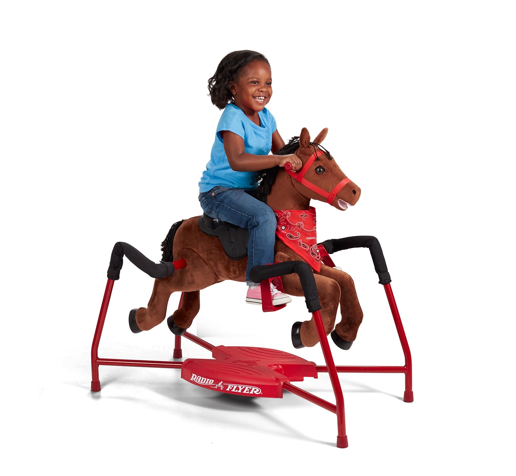 Chestnut: Plush Interactive Spring Riding Horse