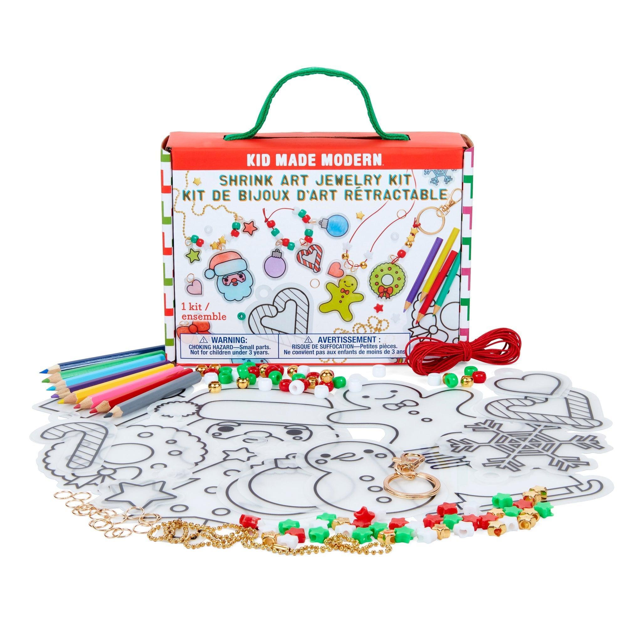 Christmas Shrink Art Jewelry Kit - Kid Made Modern - Why and Whale