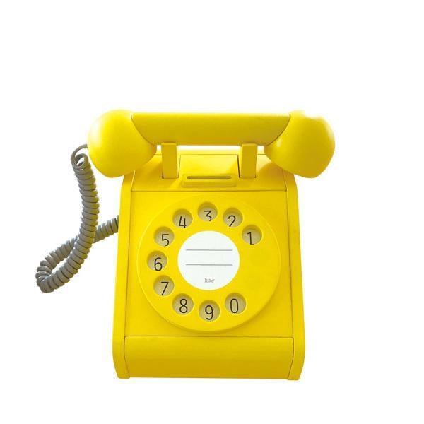 Coin-Operated Wooden Telephone, Yellow - Why and Whale