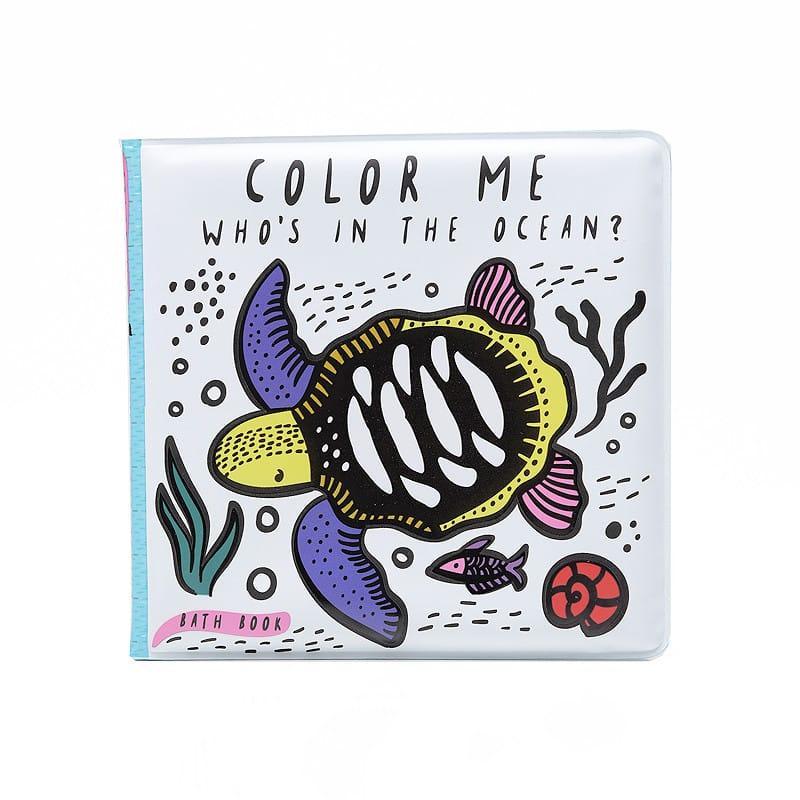 Color Me: Who's in the Ocean? bath book - Why and Whale