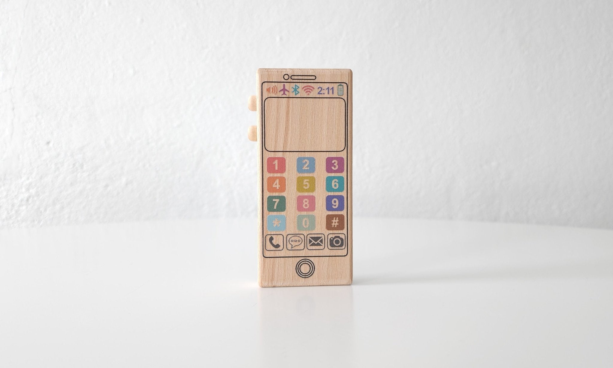 Colorful Wooden Toy Phone