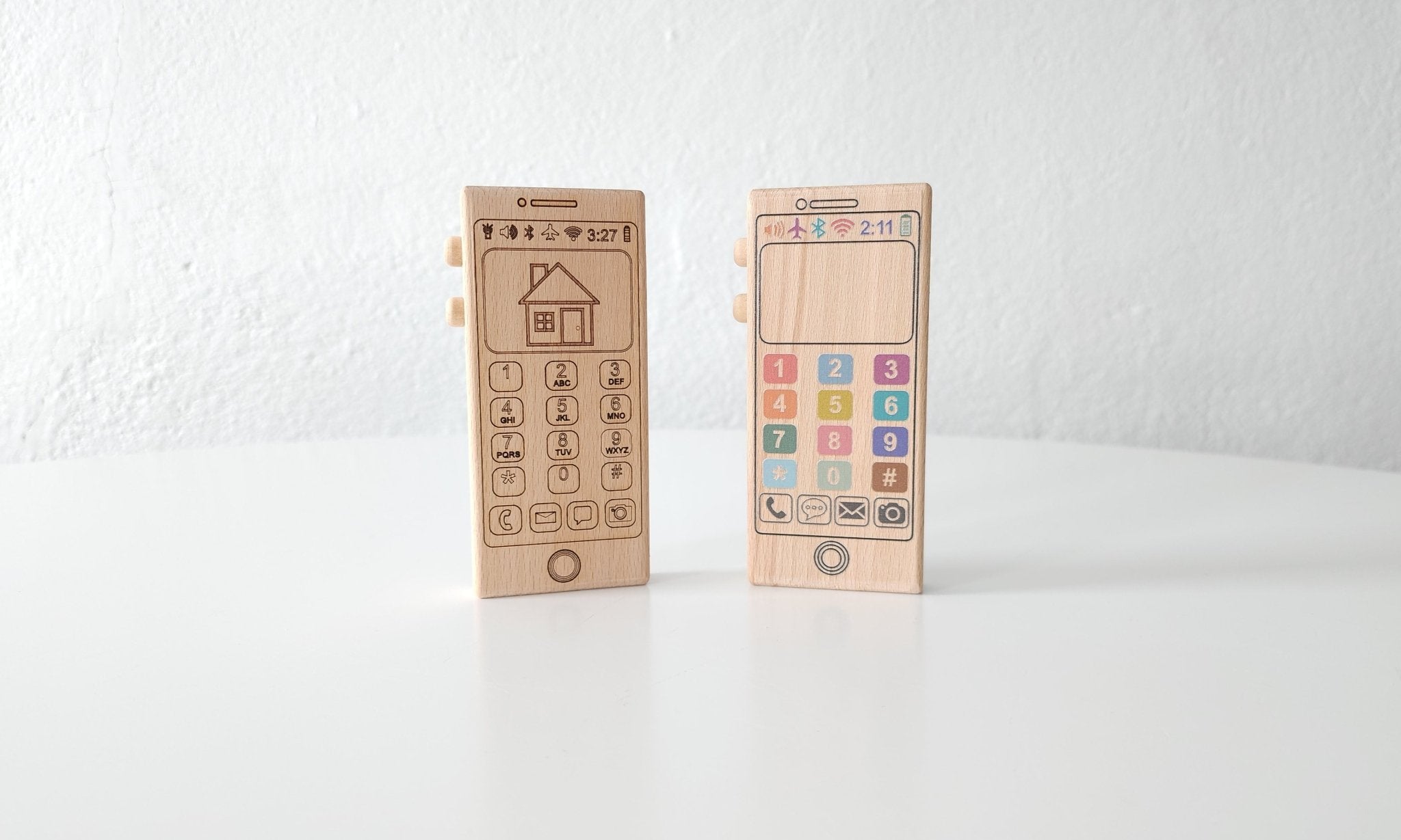 Colorful Wooden Toy Phone