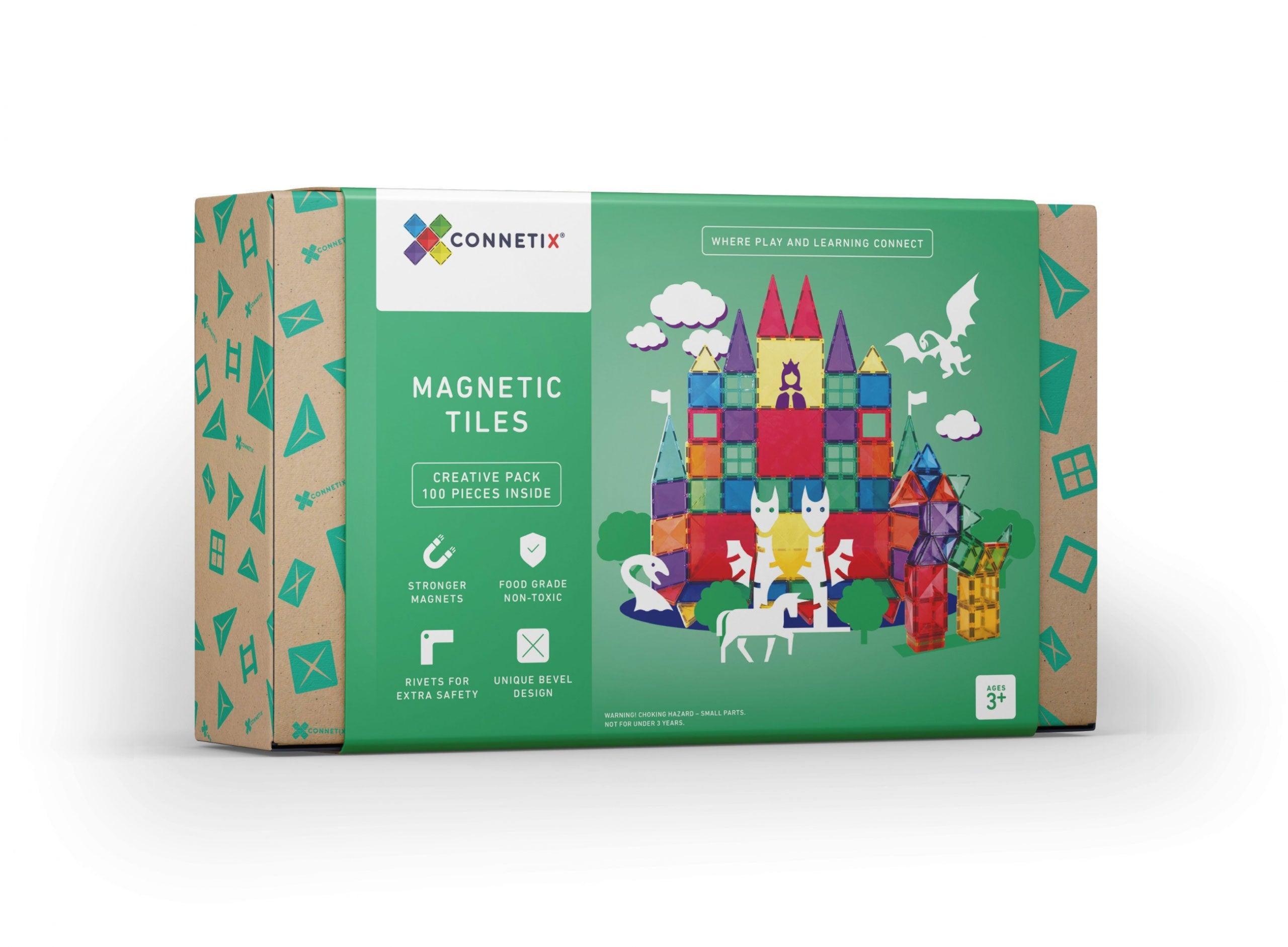 Connetix Tiles 100pc Creative Pack - Why and Whale