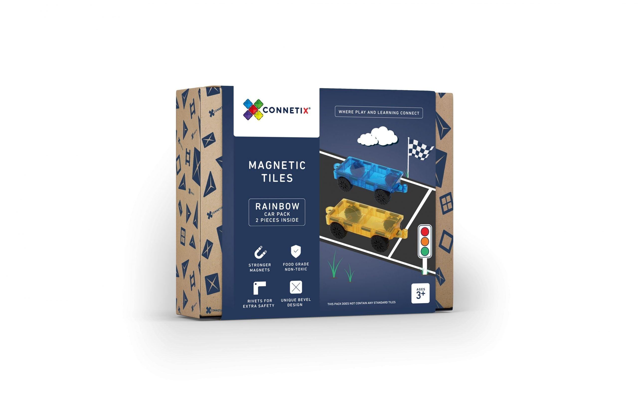 Connetix Tiles 2 Piece Car Pack - Why and Whale