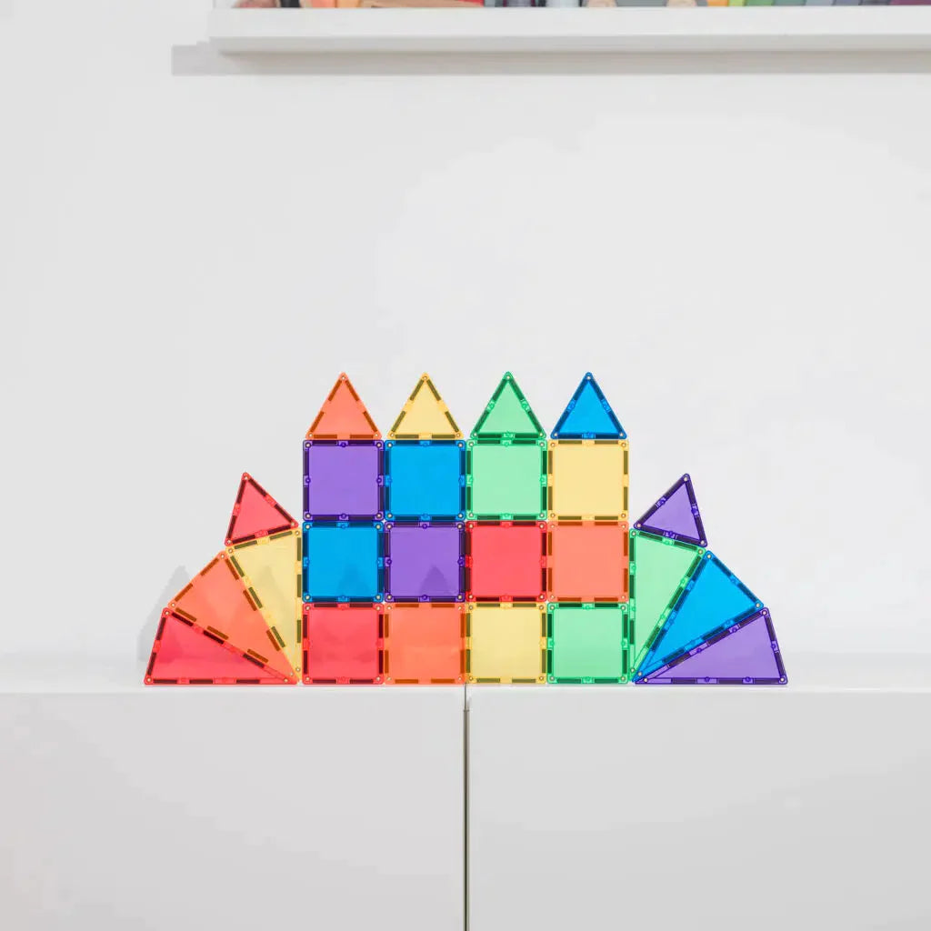 Connetix Tiles 24 Piece Rainbow Mini Pack - Why and Whale