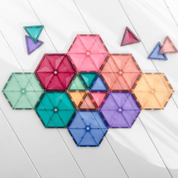 Connetix Tiles 40 Piece Pastel Geometry Pack - Why and Whale