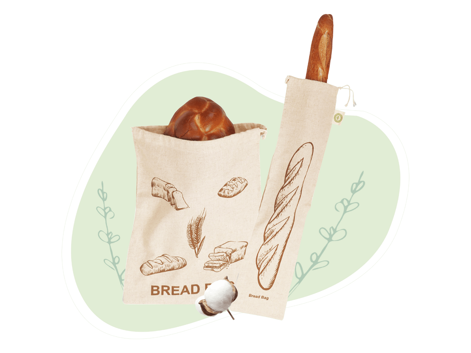 Linen Bread Bags