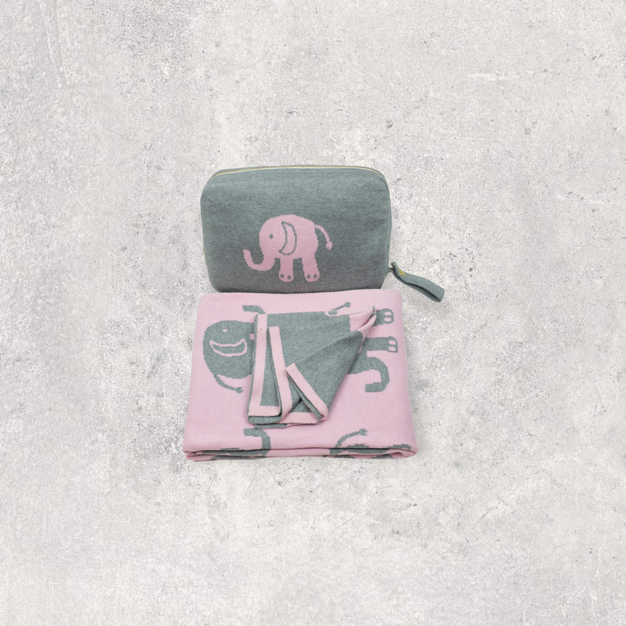 Elephant love Pink/Grey