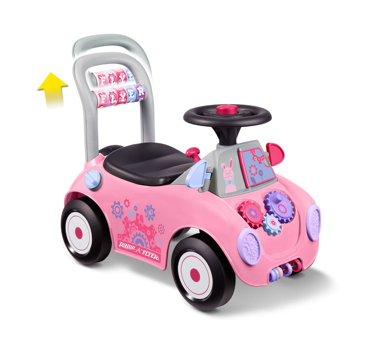 Creativity Car: Pink Ride-On Push Car